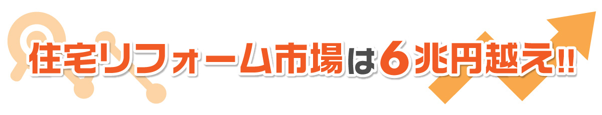 住宅リフォーム 市場は6兆円越え